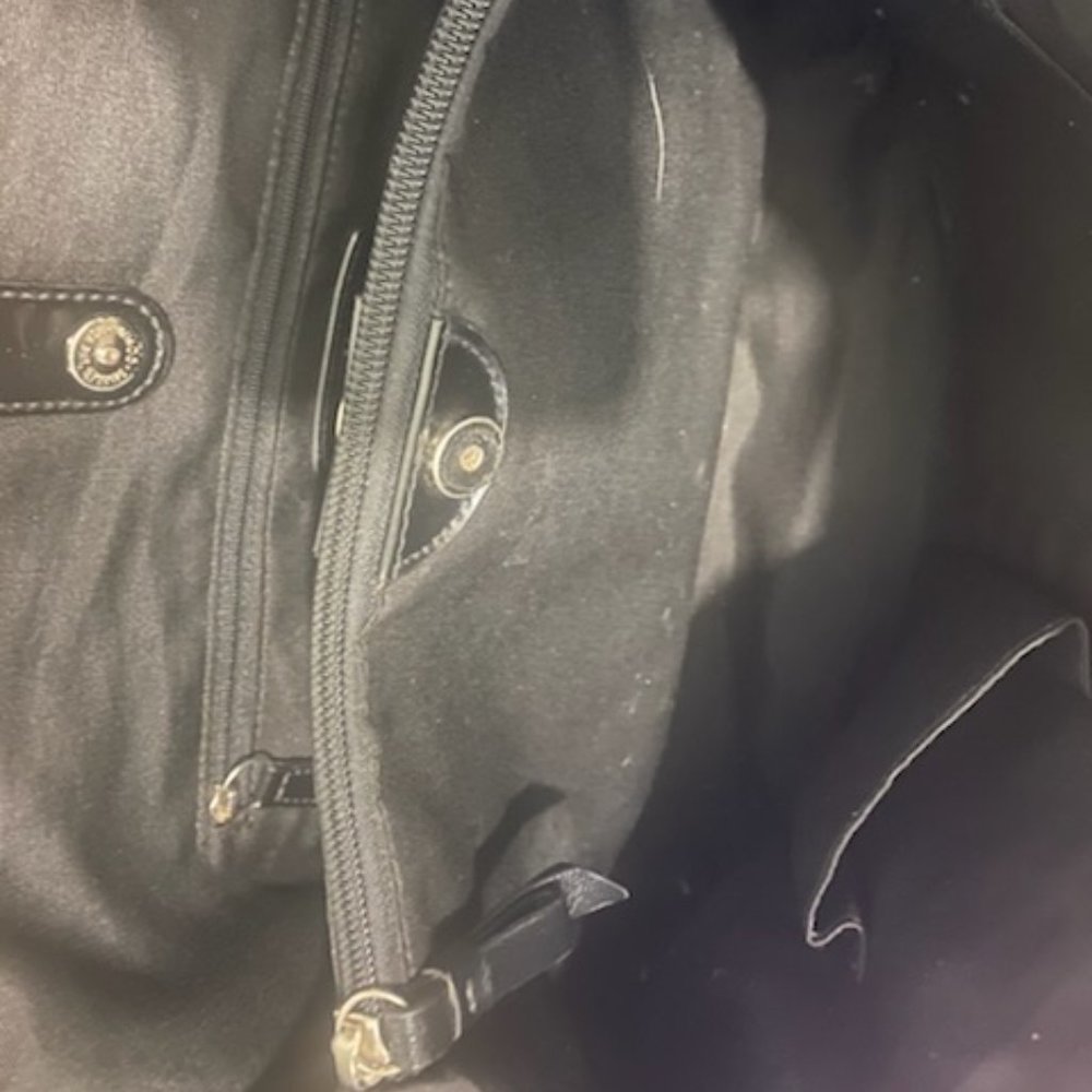 Euc Coach Signature Stripe Drawstring Carryall To… - image 4